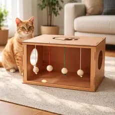 BRINQUEDO PARA GATO MDF COMO FAZER GATO PARAR DE ARRANHAR MOVEIS ADESTRAR GATOS BRINQUEDO INTERATIVO PARA GATOS ANSIOSOS