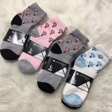 Kit 12 Pares De Meia Feminina Cano Longo Alto Max Confortável