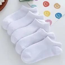 Kit 6/12 Pares Meia Infantil Branca Cano Curto Menina Menino