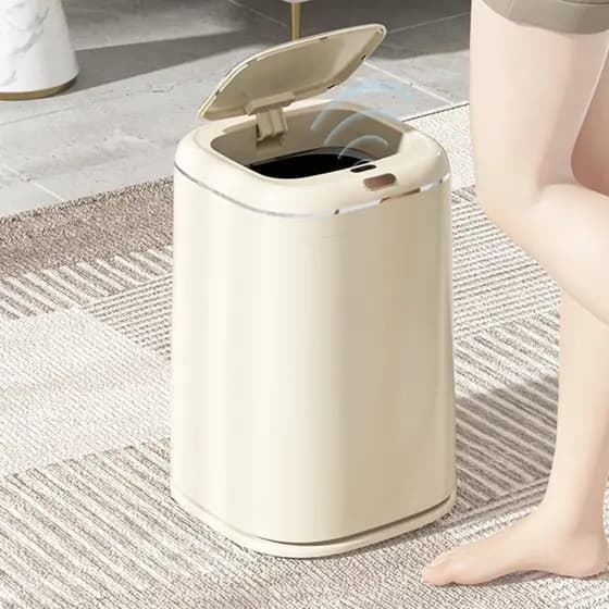 Lixeira Inteligente Com Sensor 35L Lixeira Escritório Banheiro Lixeira Cozinha - Á Pilha