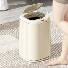 Lixeira Inteligente Com Sensor 35L Lixeira Escritório Banheiro Lixeira Cozinha - Á Pilha
