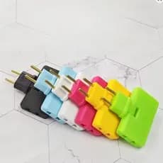 Kit Adaptador articulável 3 em 1 Tomada Dobrável 180º Padrão Europeu