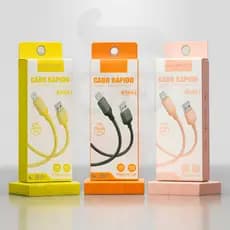 Cabo Lightning Reforçado com USB Rapido Carregamento e Dados para iPhone.