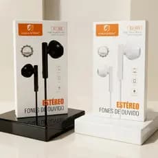 Fone De Ouvido Com Fio Android EarBuds Microfone Controle de Musica Estéreo Esportivo Celular PinoP2