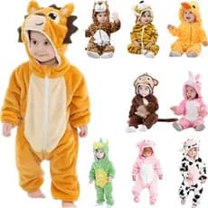 Pijama Macacão Bebe Kigurumi Inverno Fantasia Bichinhos Variados