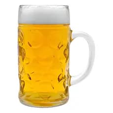 Caneca Alemã Oktoberfest Vidro Grosso Chopp Cerveja 1200 Ml