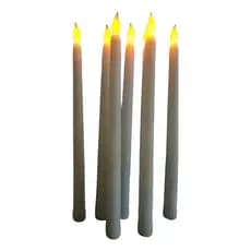 Kit Velas Led Para Castiçal Alta Luz Amarela Pilha Modelo