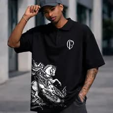 Camisa Polo Masculino Algodão Alta Qualidade Manga Curta Tradicional Conforto Diário Corinthians