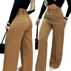 Calça Pantalona Alfaiataria premium con 2 boton
