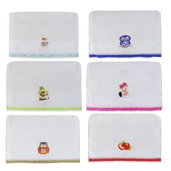 Capa Decorativa P/ Tampa Fogao 6 Bocas Bordado