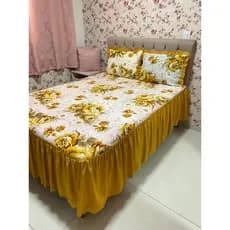 Colcha para Cama de Casal Estampada Linhão Floral