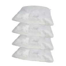 Kit com 4 Refil enchimentos para almofadas 45x45cm Fibra de algodão