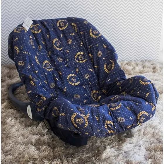 Capa Para Bebê Conforto Acolchoado Macio Menino e Menina 100% Algodão