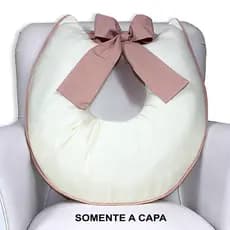 Capa De Almofada Amamentação Com Laço 100% Algodão