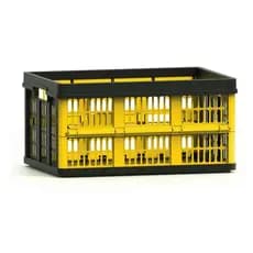 Caixa Organizadora 45l Dobravel Multiuso Moderna 30kg Amarelo