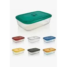 Pote Hermético Com Botão de Sucção de Ar 1000ml Helsim - Verde