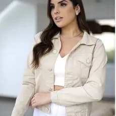 Jaqueta Jeans Feminina Sarja Premium