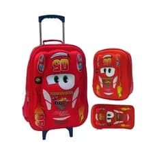 Kit masculina mochila, estojo e lancheira CARS MC05005 e M4514