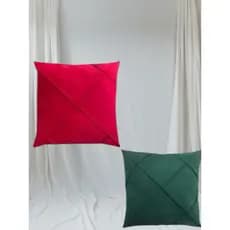 kit de 2 Capas De Almofadas De Suede drapeada 45x45
