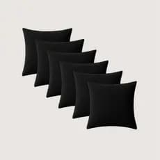 ( 6 ) Capas de Almofadas60x60 Suede  Lisa  Grande