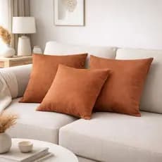 3 Capas de Almofadas Suede 70 x70Lisa grande