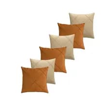 6 capas de almofada com de suede drapeado 45x45