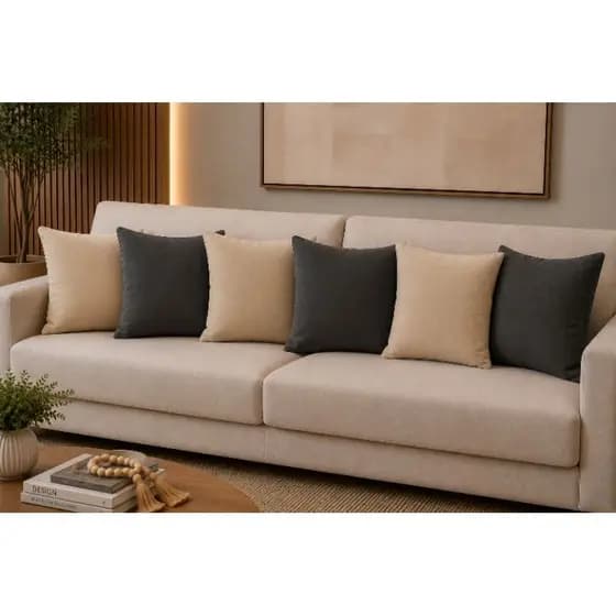 6 Capas 45 x 45 de Almofadas em Suede Liso