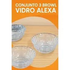 Conjunto Triplo Potes de Vidro Tampa Hermética Armazenamento Mantimentos Sobremesas Achadinhos