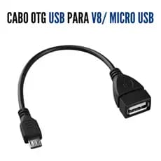CABO ADAPTADOR OTG V8 OU TYPO-C MACHO PARA USB FÊMEA KAPBOM KAP-OTG-V8 / KAP-OTG-TY