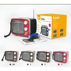 RÁDIO CLÁSSICO RECEPTOR DE 8 BANDAS FM AM SW1-6 USB CARTÃO COM BATERIA RECARREGÁVEL ALTOMEX AD-078