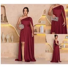 Vestido Feminino Longo Capa Godê Madrinhas Formaturas e Festas Plus Size