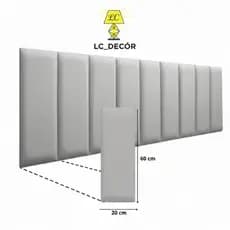 CABECEIRA DE CAMA BOX ADESIVA  60X20 - Design Moderno + Instalação Rápida - ENVIO IMEDIATO !!!