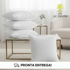 Enchimento Para Almofada Premium REFIL 45x45 - Super Macio, Lavável e Antiácaro - ENVIO IMEDIATO