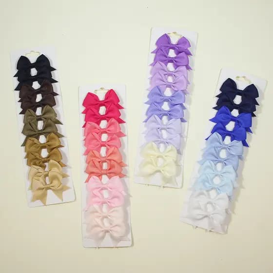 Conjunto De Clipes De Laço De Cabelo De Bebê Com 10 Peças-Tiaras Para Crianças Meninas Pequenas ANJIN