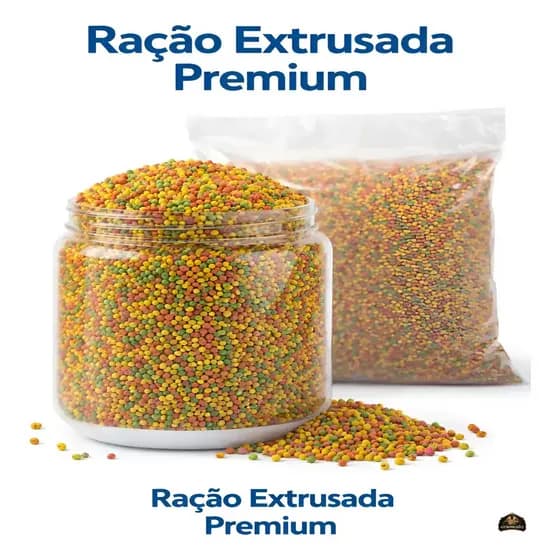 Ração Extrusada Premium para Calopsitas Agapornis e Ring Neck Alta Aceitação Nutrição Completa 1kg 2kg 3kg 5kg