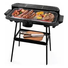 Churrasqueira Elétrica 2000w Pedestal 2 Em 1 Anti Fumaça Bak