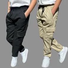 Calça Infantil Cargo E Jogger Juvenil Menino E Menina Estilo  C/Elástico Varias Cores Jeans E Sarja