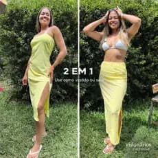Vestido Tomara Que Caia com Mini Fenda Canelado Anaruga Premium, Ajustável Modela No Corpo Verao2026