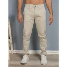 Calça de SARJA Masculina FIT com Elastano Slim Casual Tradicional Bolso Embutido Skinn