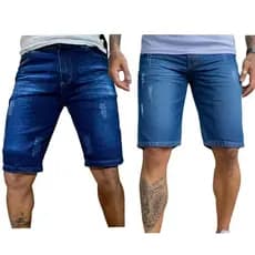 Kit bermudas - Bermuda Jeans Masculina
