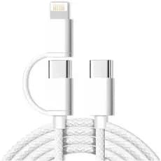 Cabo de iPhone  Adptador Lightning 27W Usb Tipo C 1M  USB de Carga Rápida 8  Xs 11 Se 12 Xr 13 14 Pr