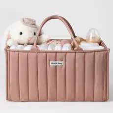 Organizador De Fraldas Para Bebês , Cesta De Chuveiro Meninas , Presente Recém-Nascidos Essenciais Registro Deve Ter Bebê Elegante Troca De Mesa Viagem De Carro