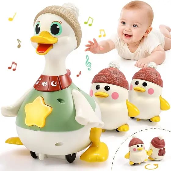 Brinquedos Para Bebês De 6 A 12 Meses : Brinquedo Musical De Pato Barriga Infantis De 6 7 8 9 10 12 18 Interativos Engat