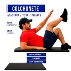Colchonete Alta Densidade 95x55 Fitness Academia Yoga D70