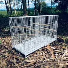 Gaiola Criadeira para Canário com Suporte para 4 e 6 Comedouros Espaçosa e Confortável