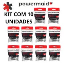 Kit 10 Un Esponja de Aço Inox Powermaid Camesa
