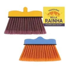 2 Unidades Vassouras Mileva Nylon Cerdas Macias Sem Cabo