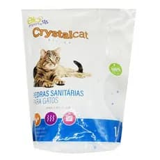 Kit Areia Sílica Premium Crystal Cat para Gatos 1,5kg 1un, 2un e 3un Elo Imports Envio imediato