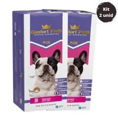 kit Tapete Higiênico Para Cães 80x60 Máxima Absorção Branco e com Carvão Ativado Promoção