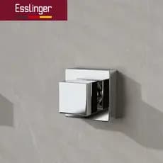 Registro Chuveiro Quadrado Cromado Aço Inoxidável – Pressão Gaveta 1/2 e 3/4